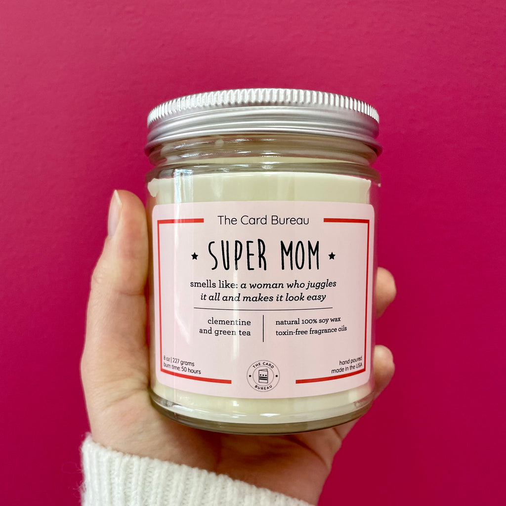 Super Mom Soy Candle – The Card Bureau