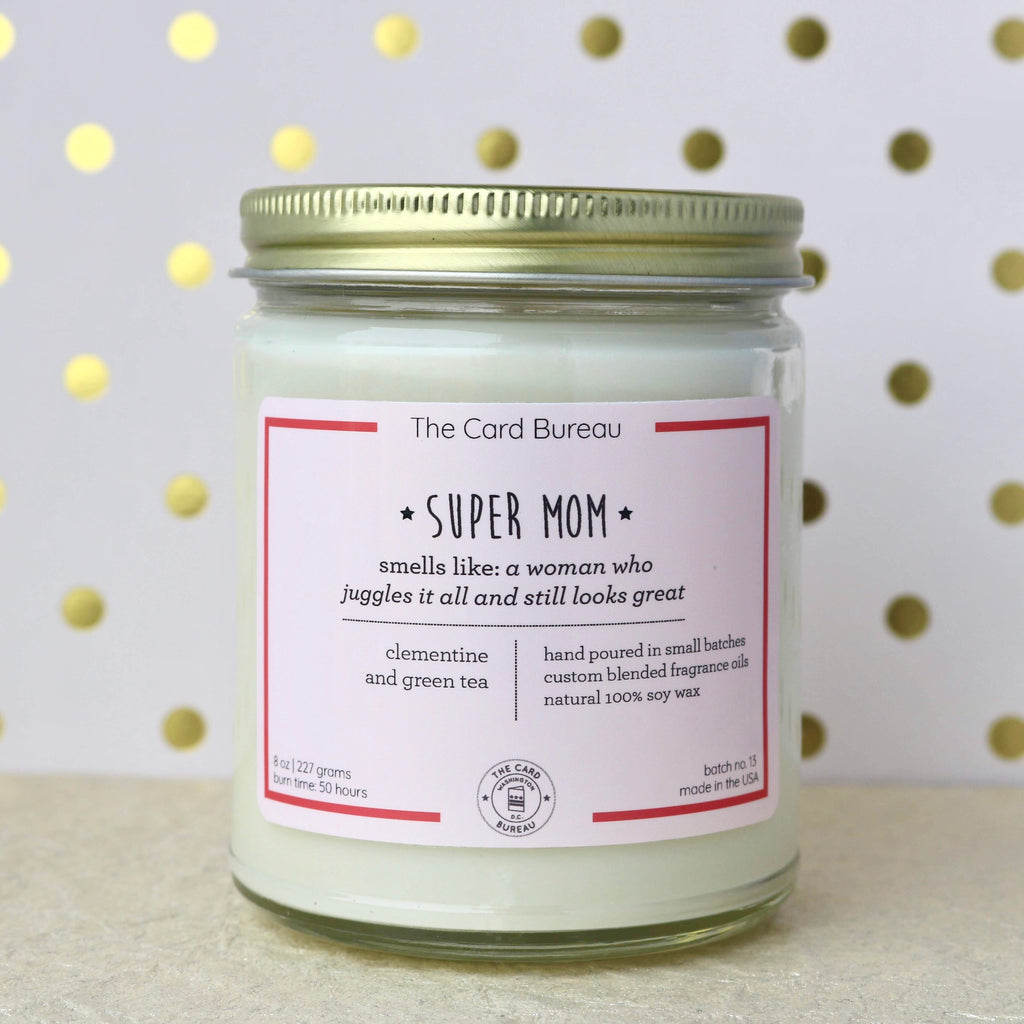 Super Mom Soy Candle – The Card Bureau