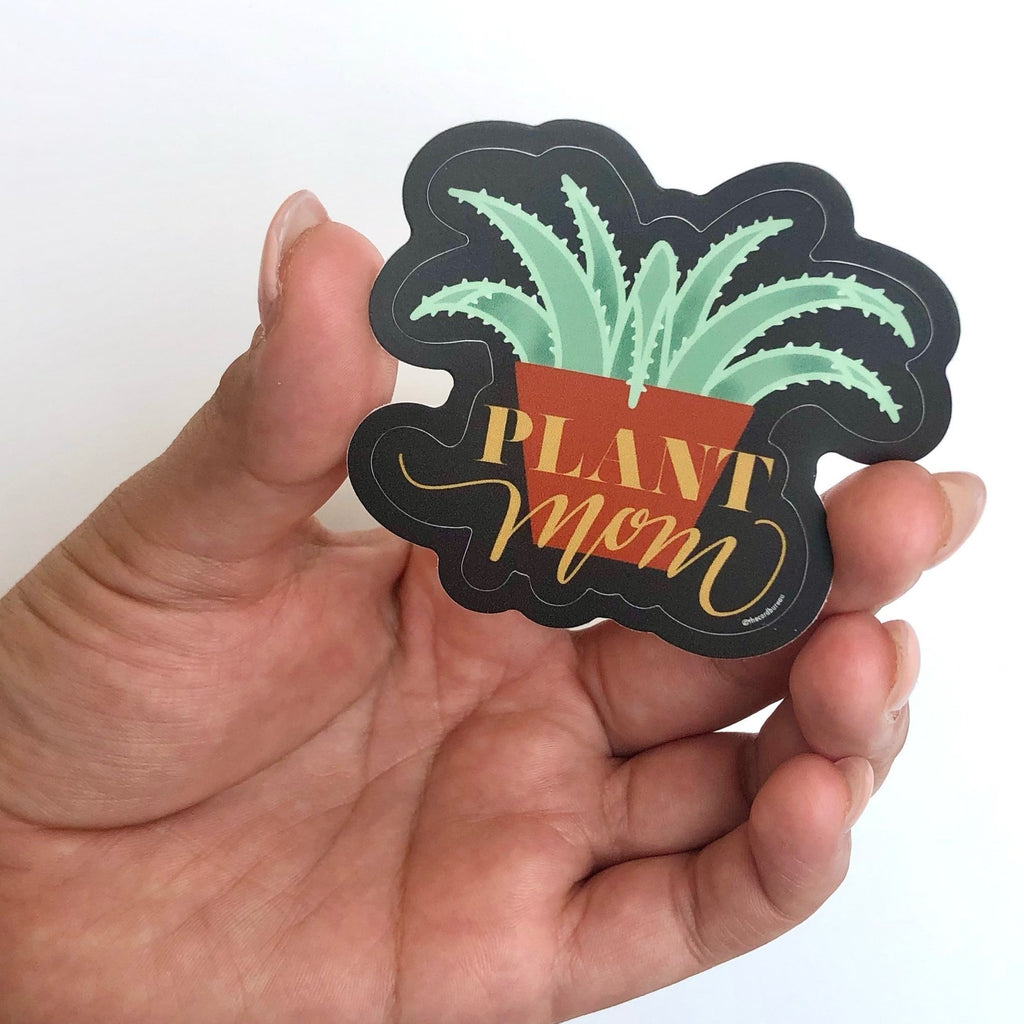 Plant Mom Sticker for Sale by elliemiq