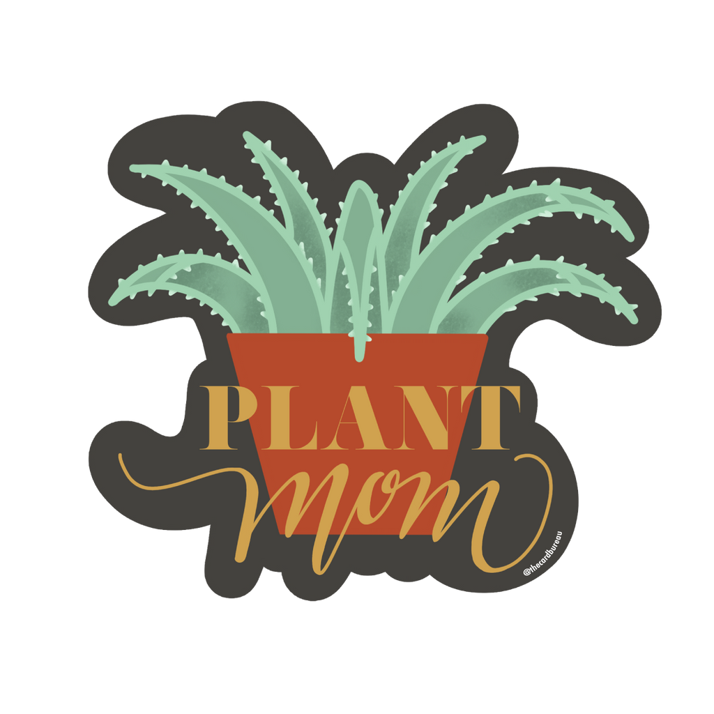 Plant Mom Sticker for Sale by elliemiq