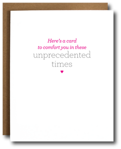 Unprecedented Times Sympathy Card