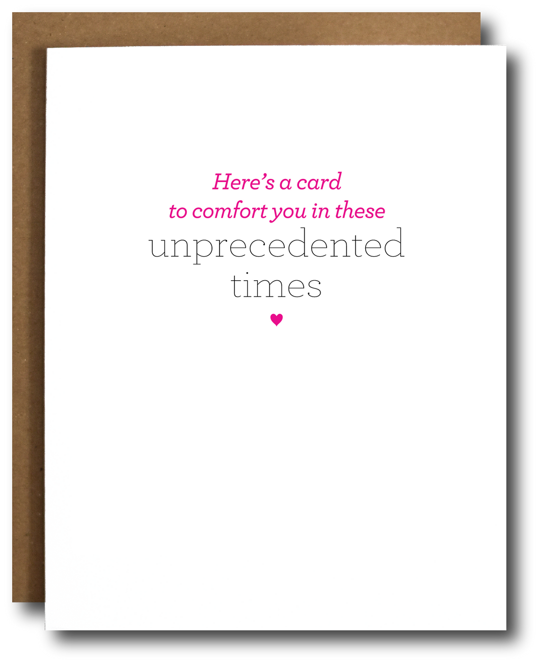 Unprecedented Times Sympathy Card