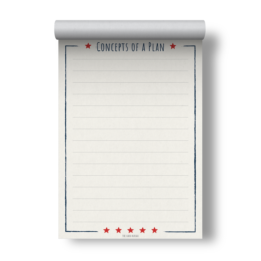 Concepts of a Plan Notepad