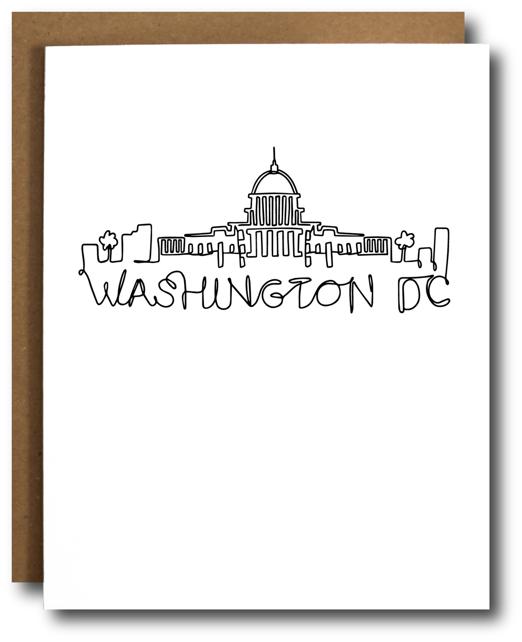 DC Line Drawing Card