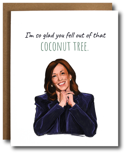 Kamala Harris Coconut Card