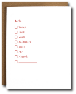 Fill-in-the-Blank Fuck List Card