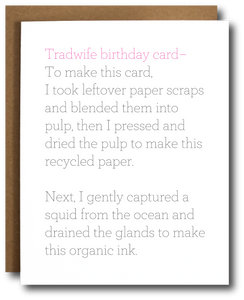 Tradwife Birthday Card