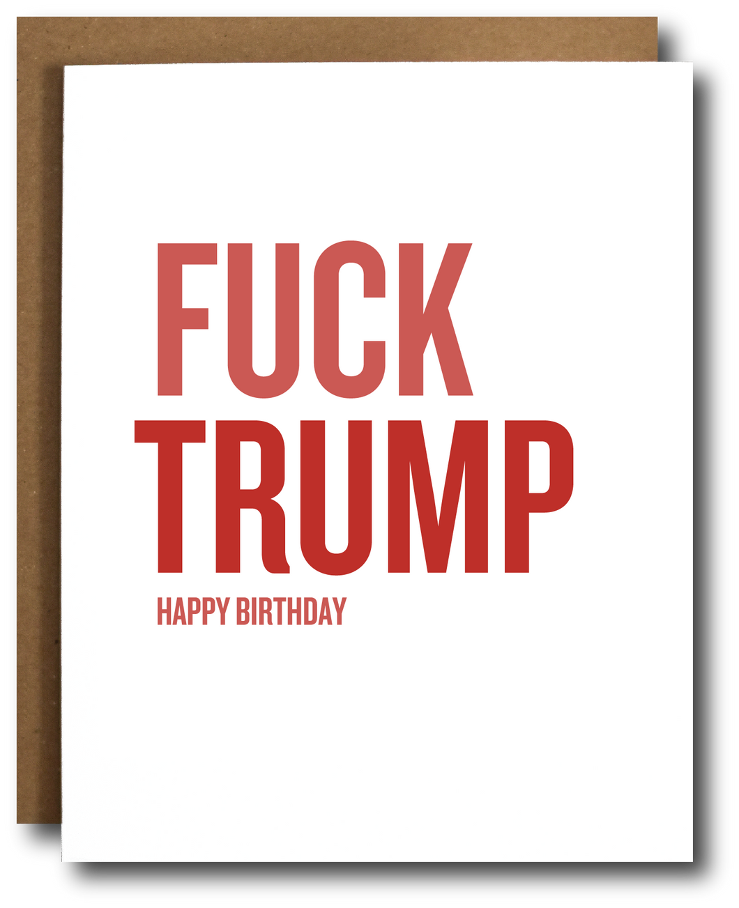 Fuck Trump Birthday Card